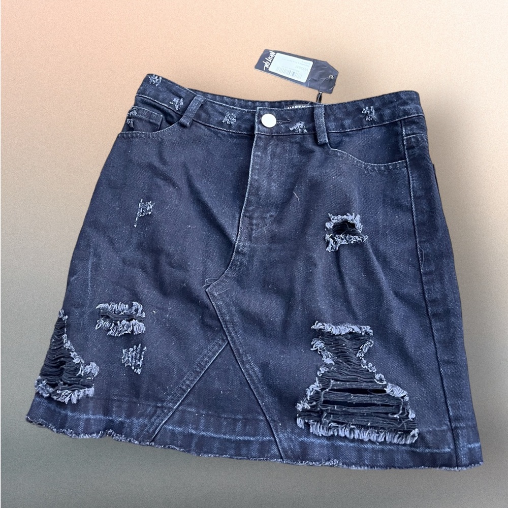 NastyGal denim skirt